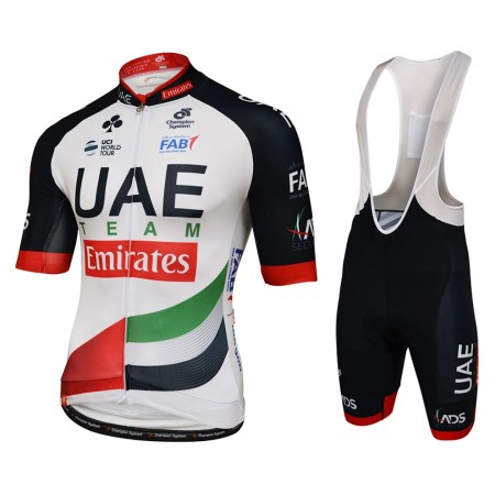 Tenue Cycliste et Cuissard à Bretelles 2018 Team UAE N001
